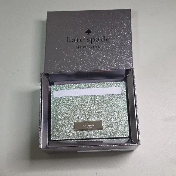 Kate Spade Glitter Mixed Seawater Crossbody Duo With Card Holder - Picture 5 of 8